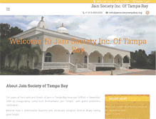 Tablet Screenshot of jainsocietytampabay.org